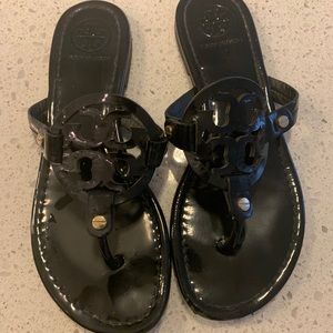 Tory Burch - Miller Sandals - Black Patent